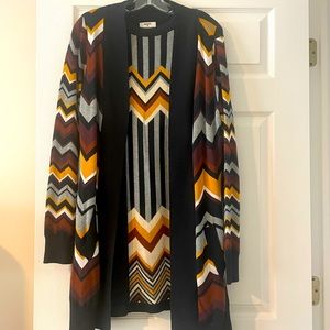 Missoni for Target set. Sleeveless dress and cardigan. In black w/brown accents.